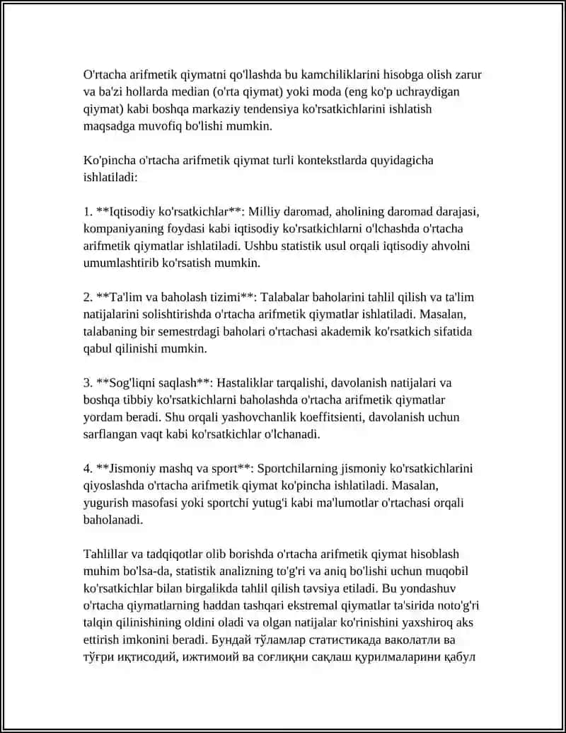 TASVIRIY STATISTIKA KOʻRSATKICHLARI 4