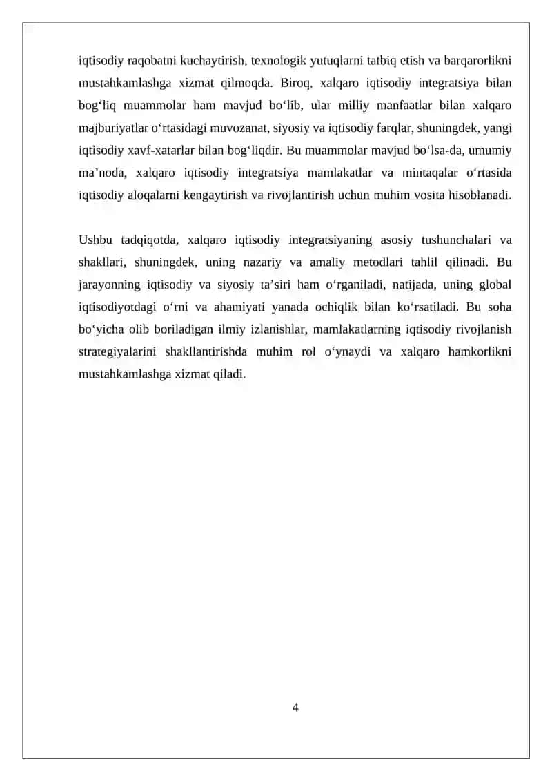 Xalqaro Iqtisodiy Integratsiya 4