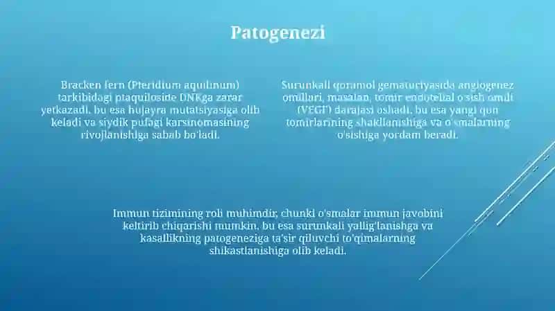 Qoramollar surunkali gematuriyasi 4