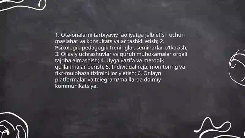 Tarbiya jarayonida oilaga pedagogik yordam 4