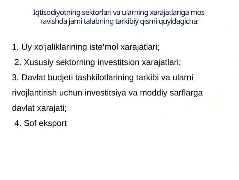 DAVLATNINGMAKROIQTISODIY MUVOZANATNITA’MINLASH SIYOSATI 4