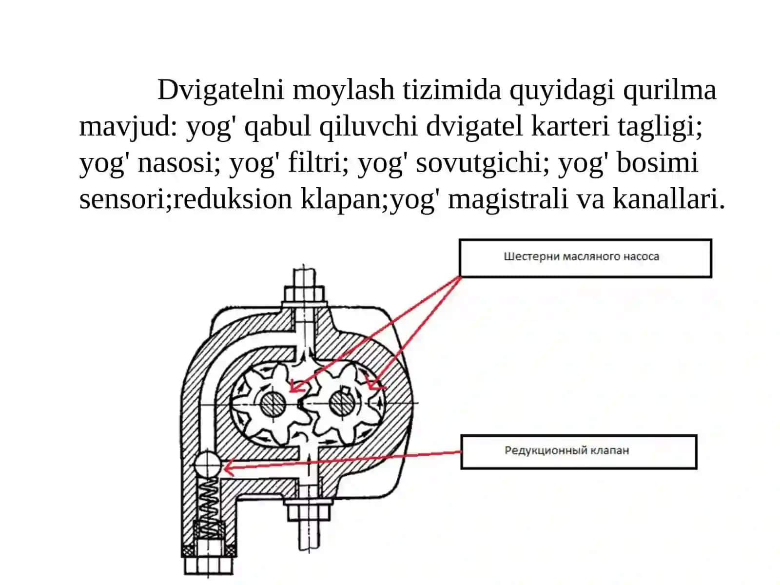 Dvigatelning moylash tizimi 4