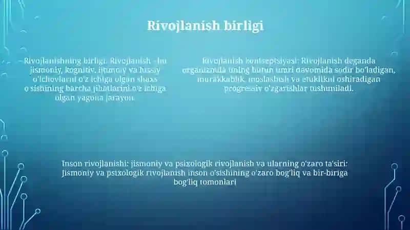 Rivojlanish Tushunchasi 4