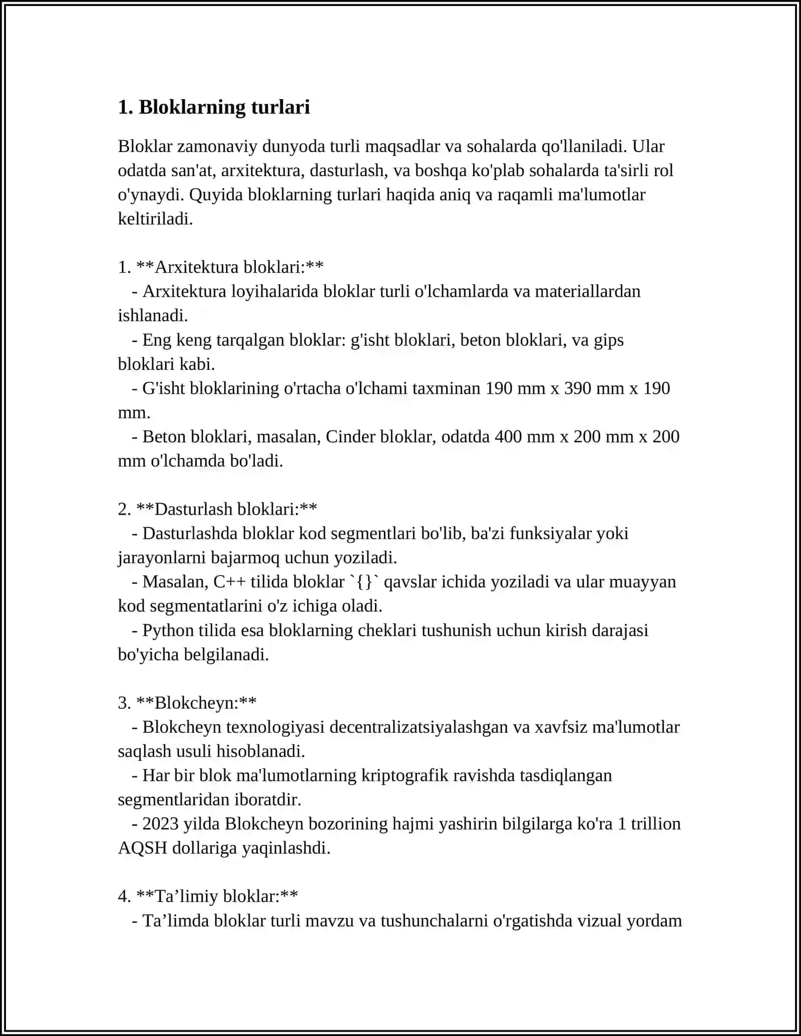 MATLABTA PROGRAMMALASTIRIW PA'NINEN REFERAT JUMISI 4