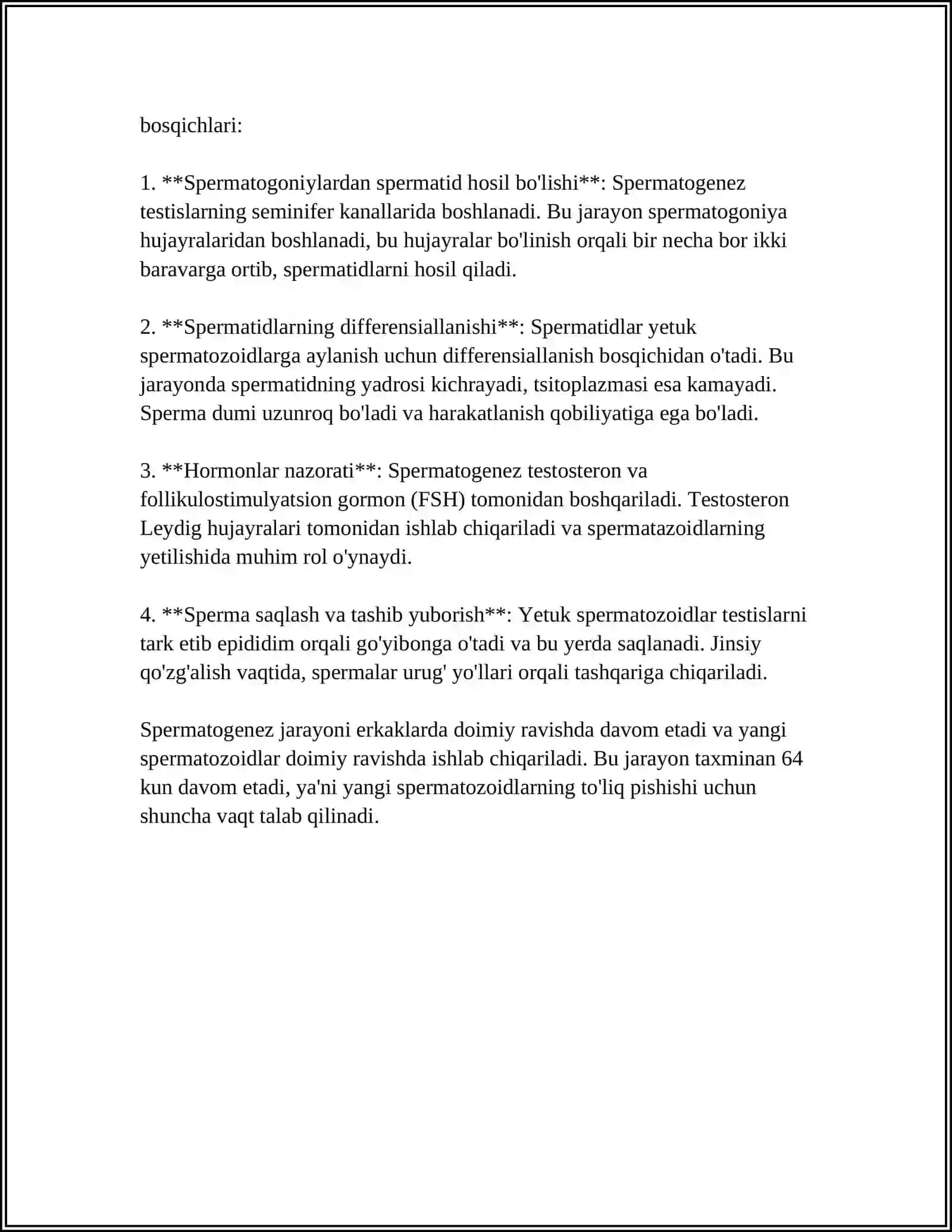 ERKAKLAR VA AYOLLAR ICHKI JINSIY A'ZOLARI FIZIOLOGIYASI VA KASALLIKLARI 4