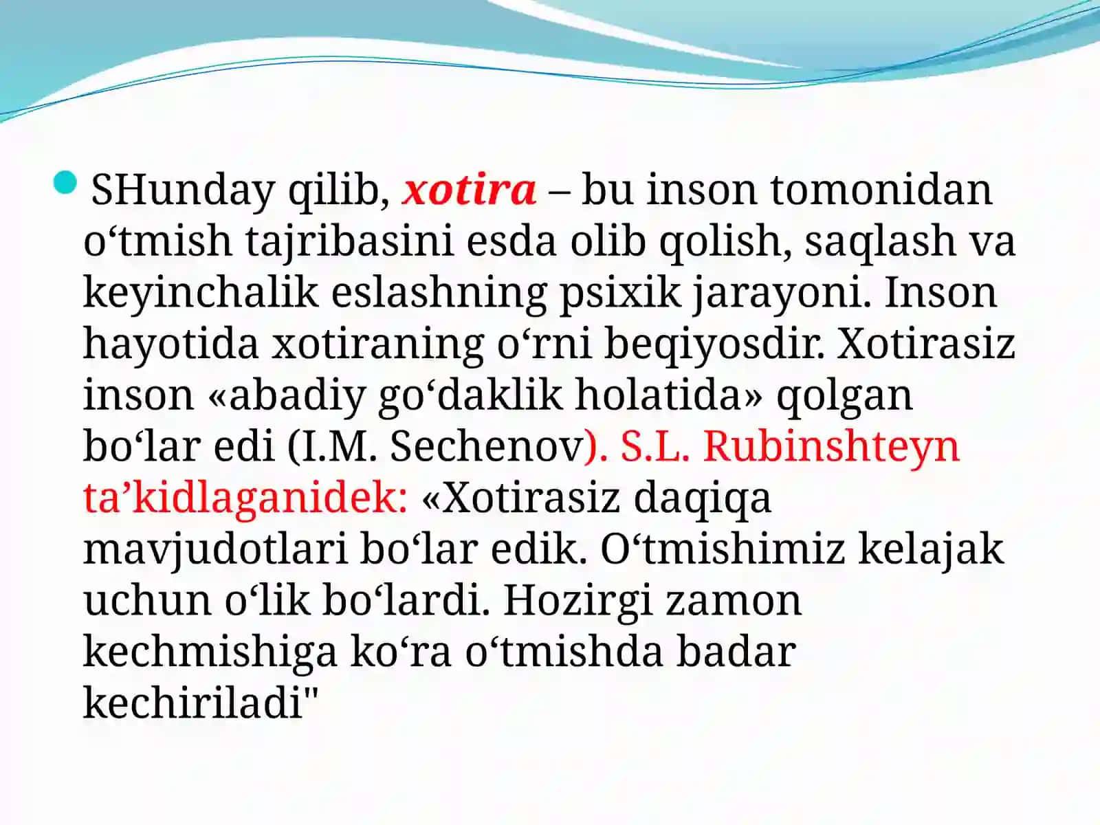 Xotira mexanizmlari 4
