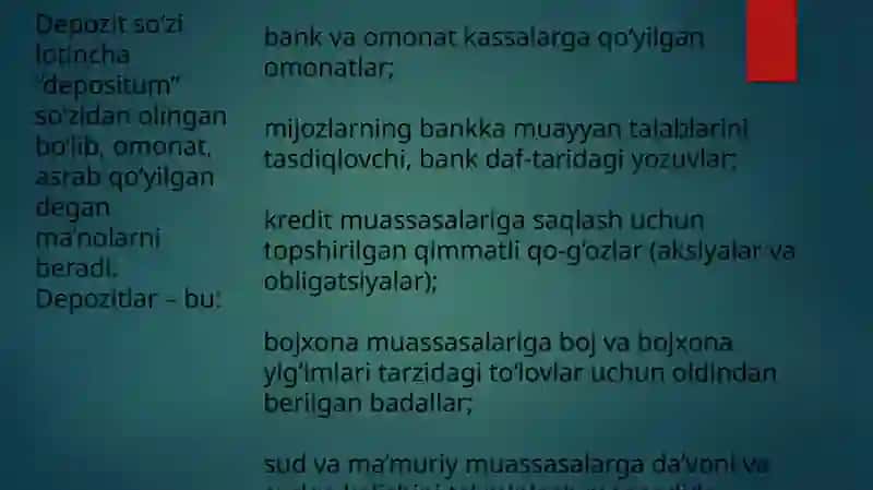 Tijoratbanklarining passiv operatsiyalari 4