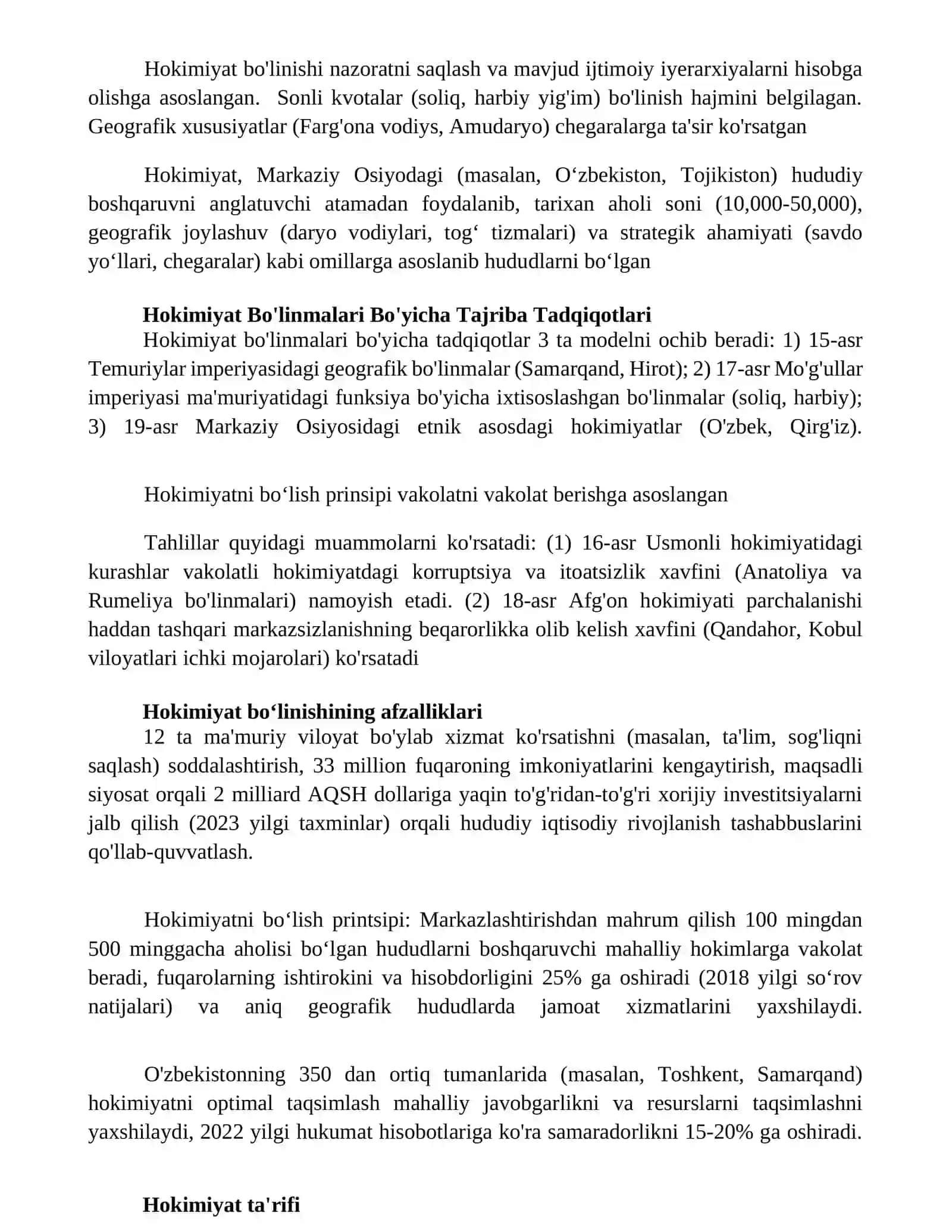Hokimyatning bolinish prinsipi 4