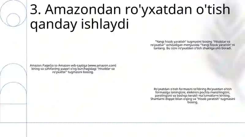 Amazon Kompanyasidan Ro’Yxatdan O’Tish 4