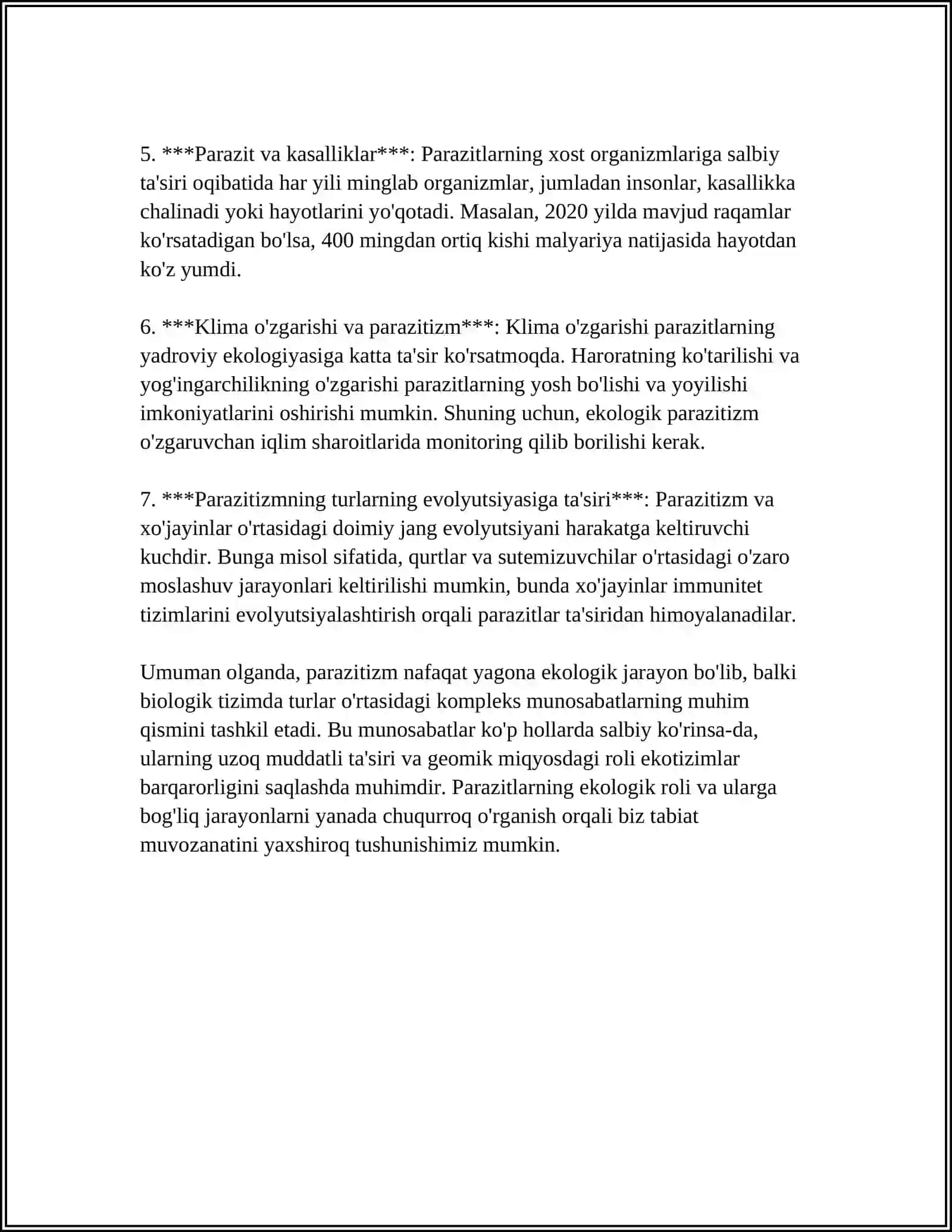 PARAZITLAR AJRALISHINING EKOLOGIK ASOSLARI 4