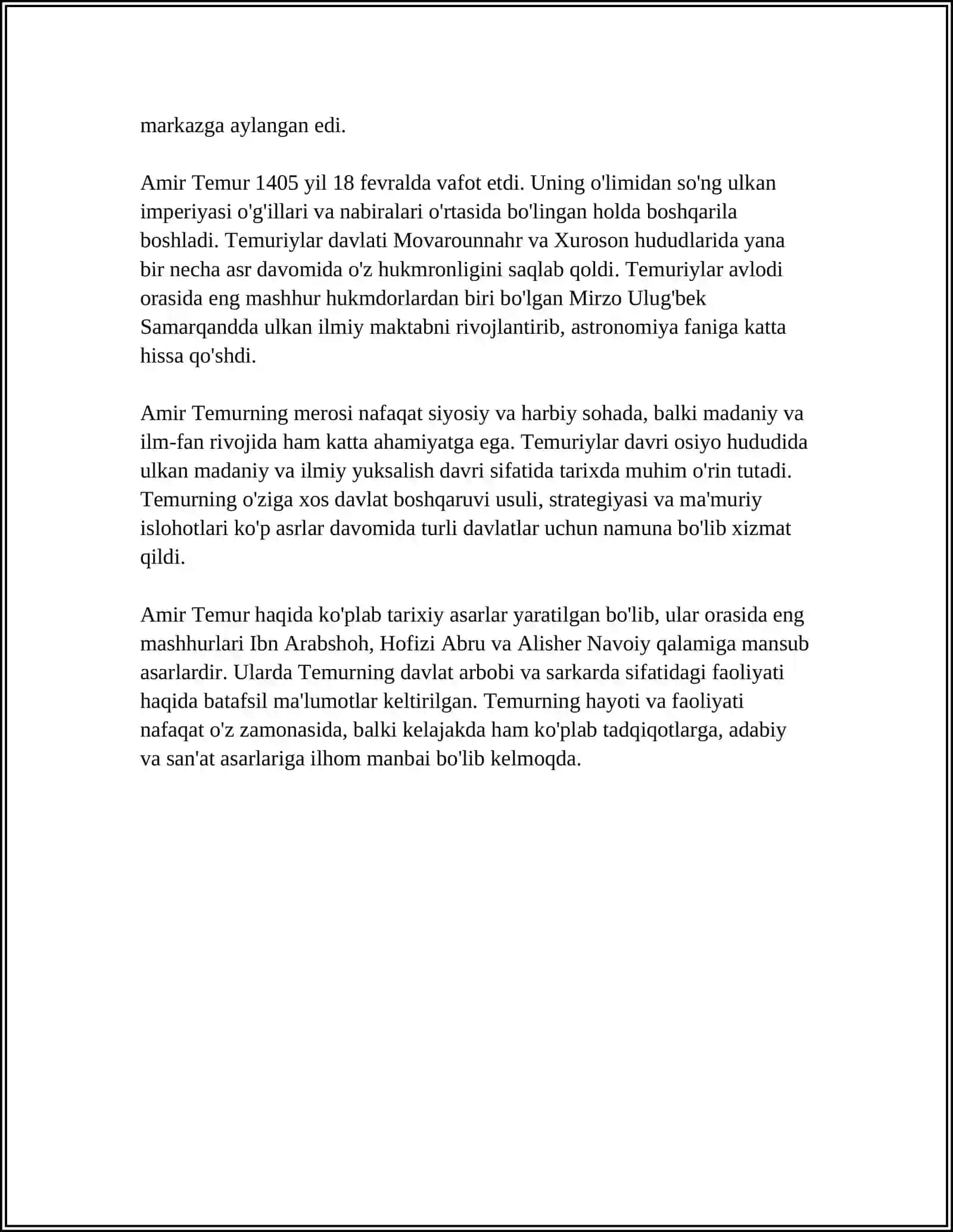 AMIR TEMUR HAQIDA 4