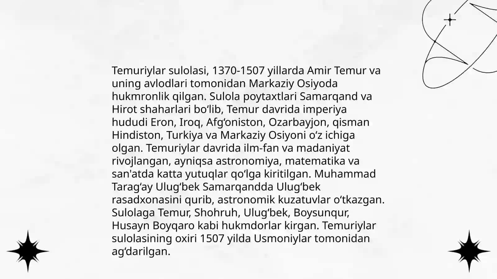 Mirzo Ulugʻbekning tugʻilishi va ilk yillari 4