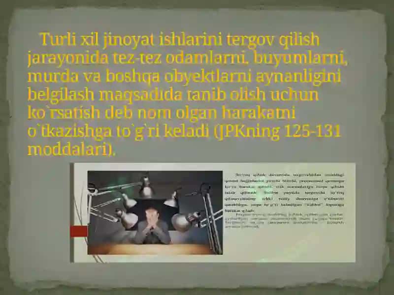 Tanib olish uchun ko`rsatish         taktikasi 4