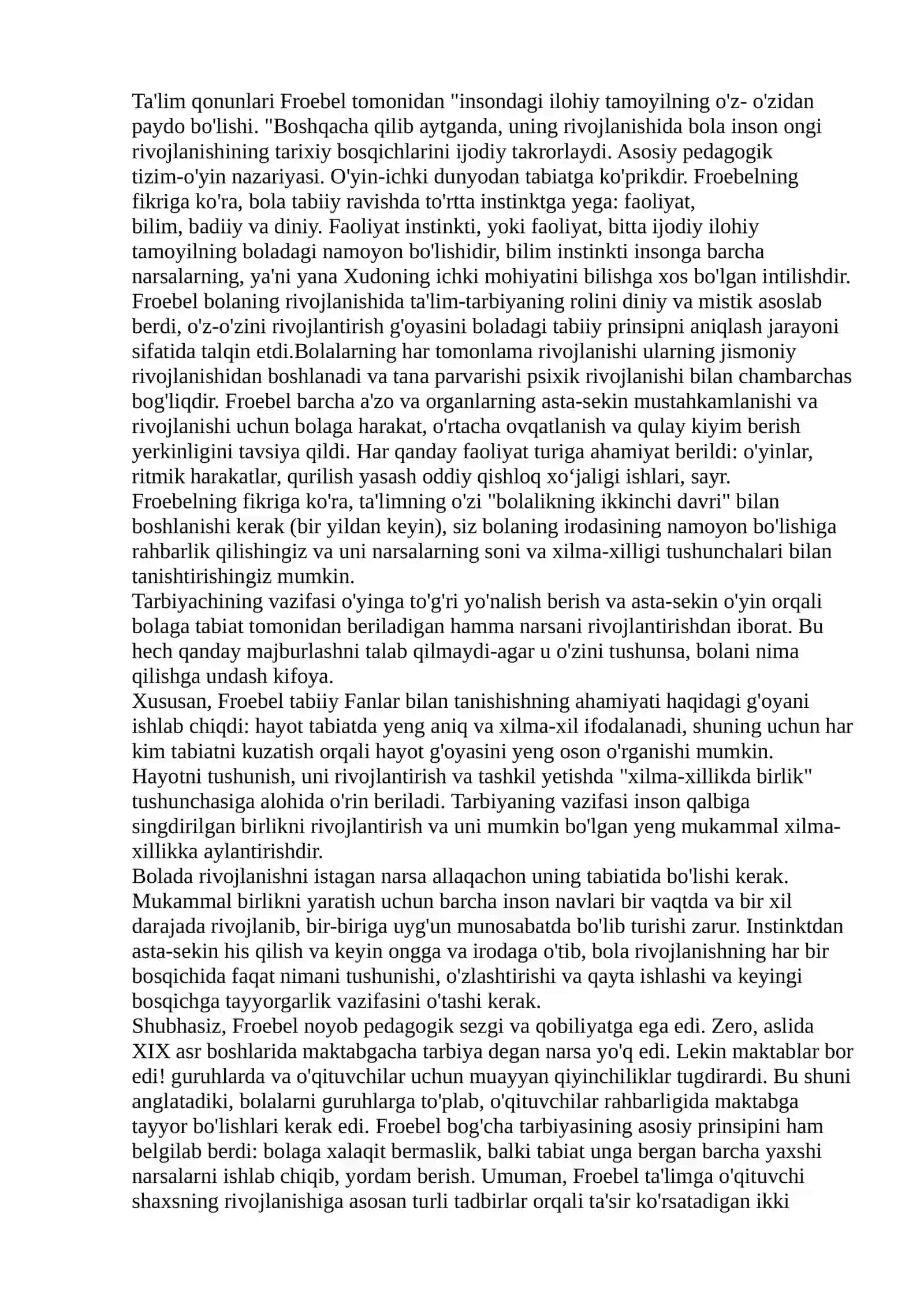 Maktabgacha pedagogikaning umumiy asoslari 4
