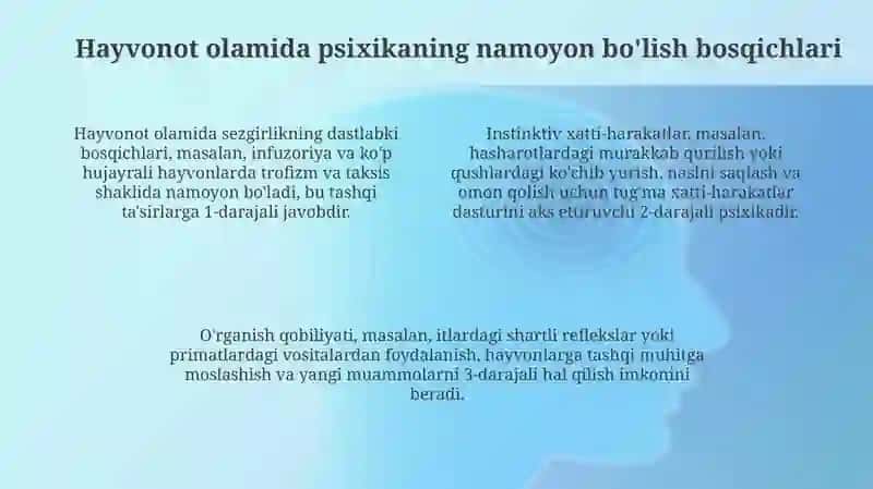 Psixikaning filogenetik taraqqiyoti 4