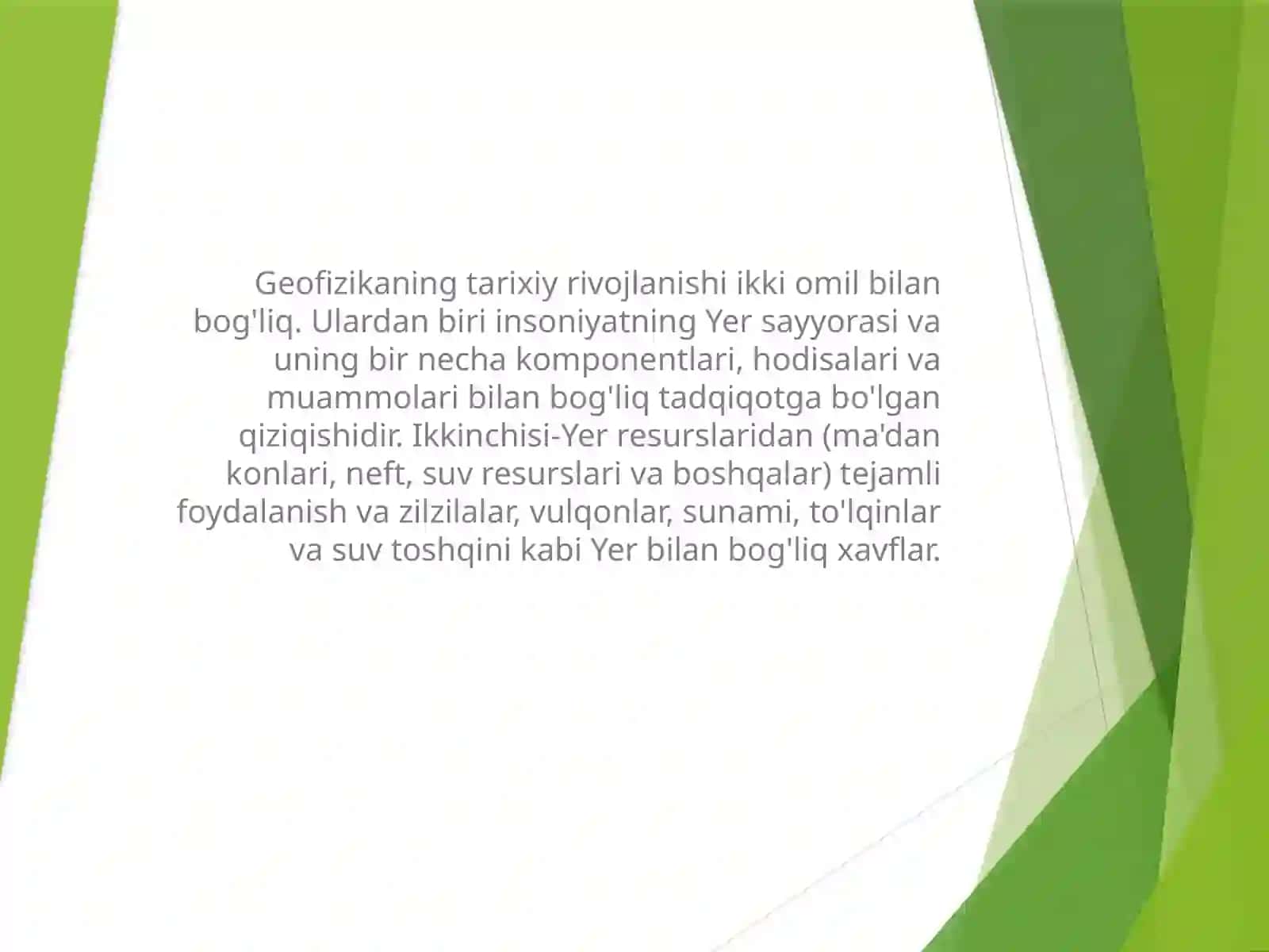 Geofizikaning rivojlanish istiqbollari 4
