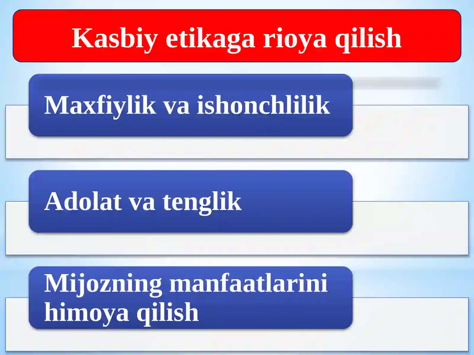 Ijtimoiy ish xodimining kasbiy andozalari (Social Work Professional Standards) 4