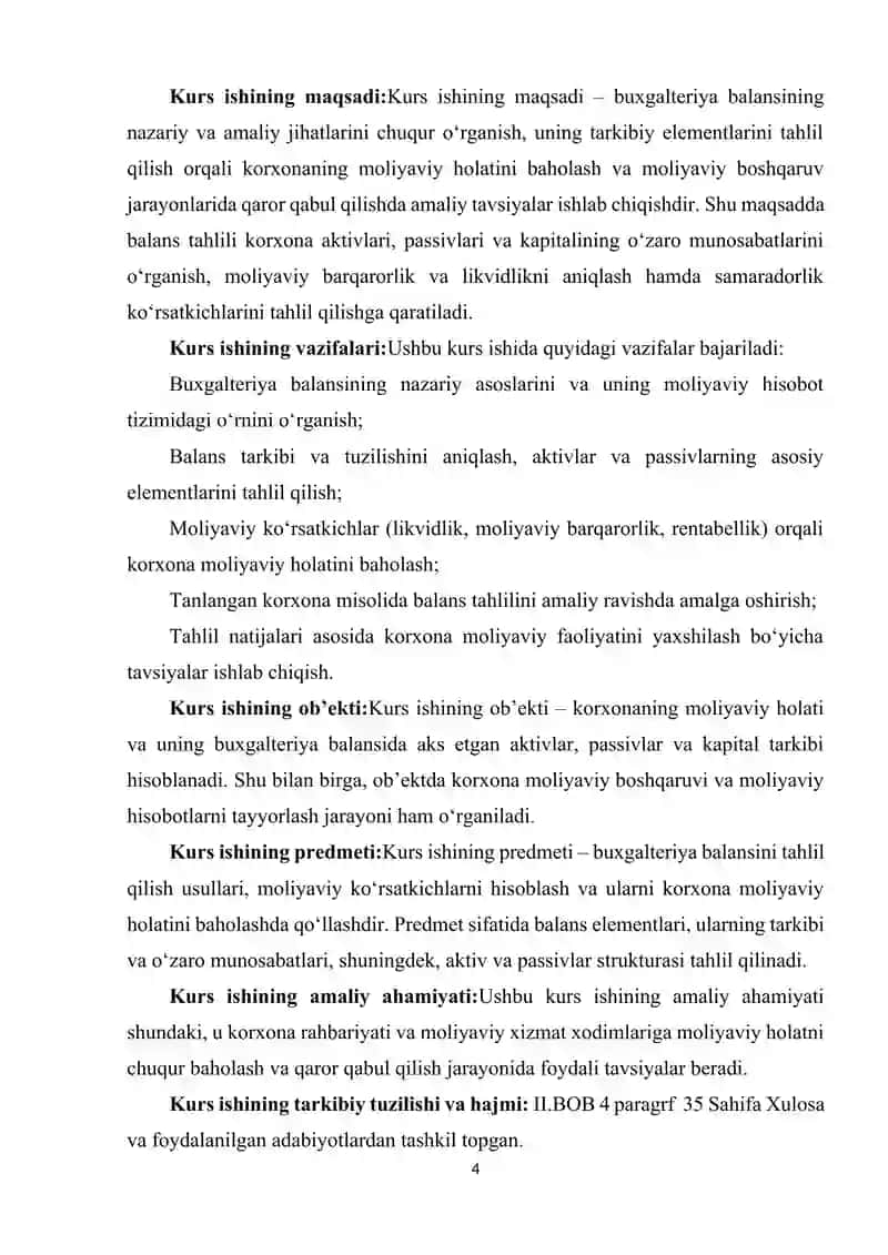 BUXGALTERIYA BALANSI TAHLILI. 4