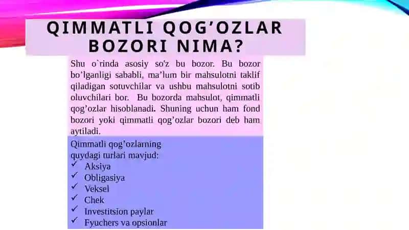 Qimmatliqog'ozlar bozori 4