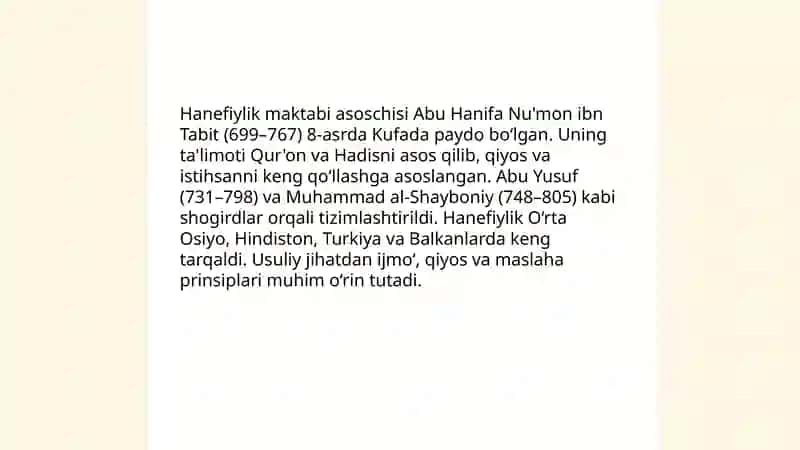Islom fiqhiy maktablari 4