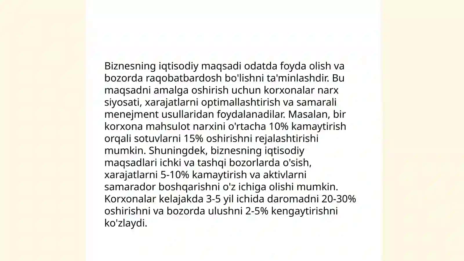 BIZNES FAOLIYATI VA UNING TURLARI 4