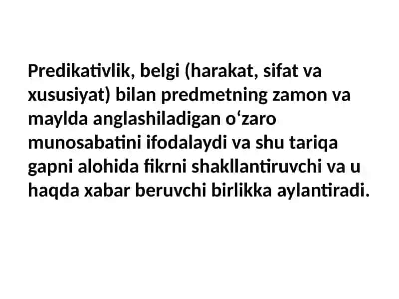 Gapda predikatsiya va kesmlik kategoriyasining mohiyati 4