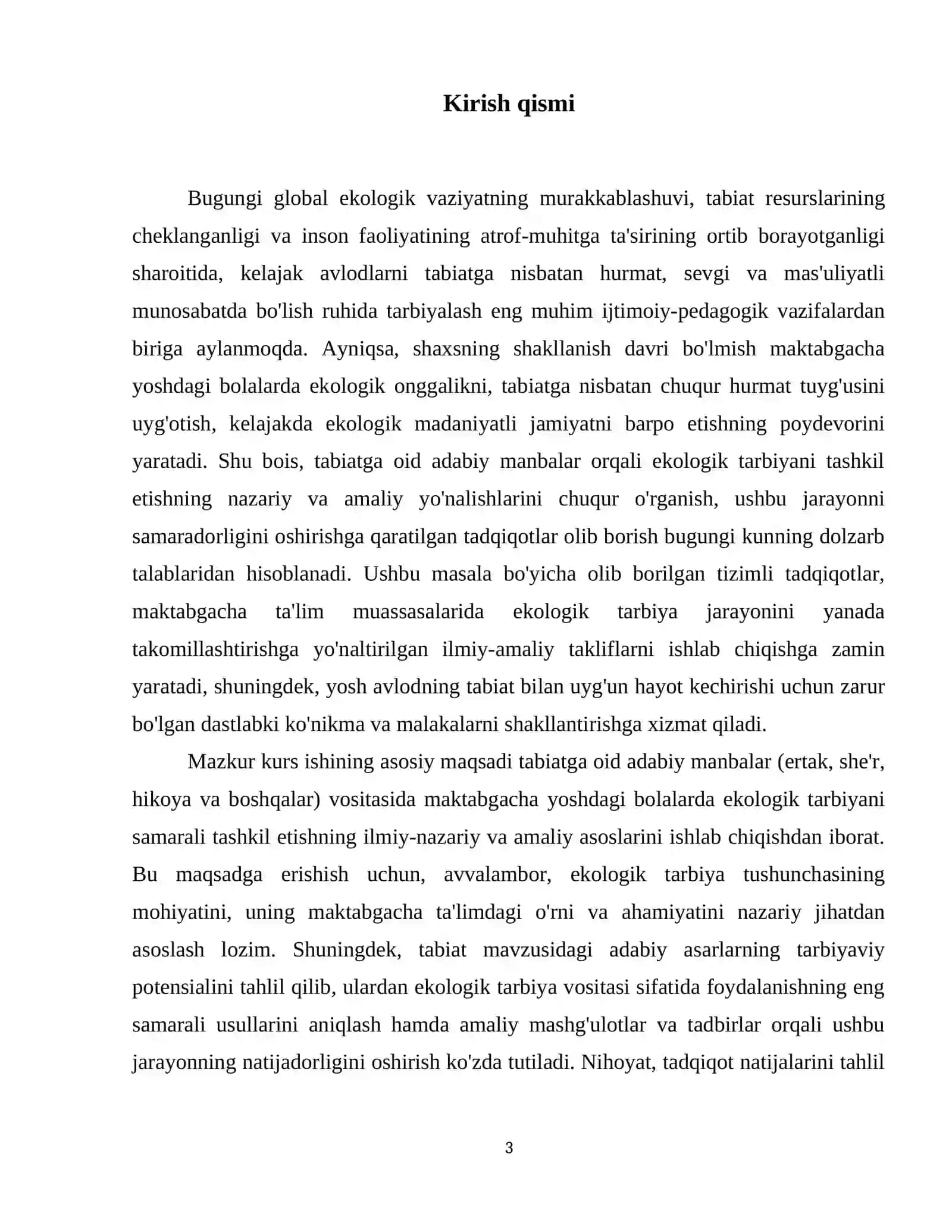 Tabiatga oid adabiy manbalar orqali ekologik tarbiyani shakllantirish 4