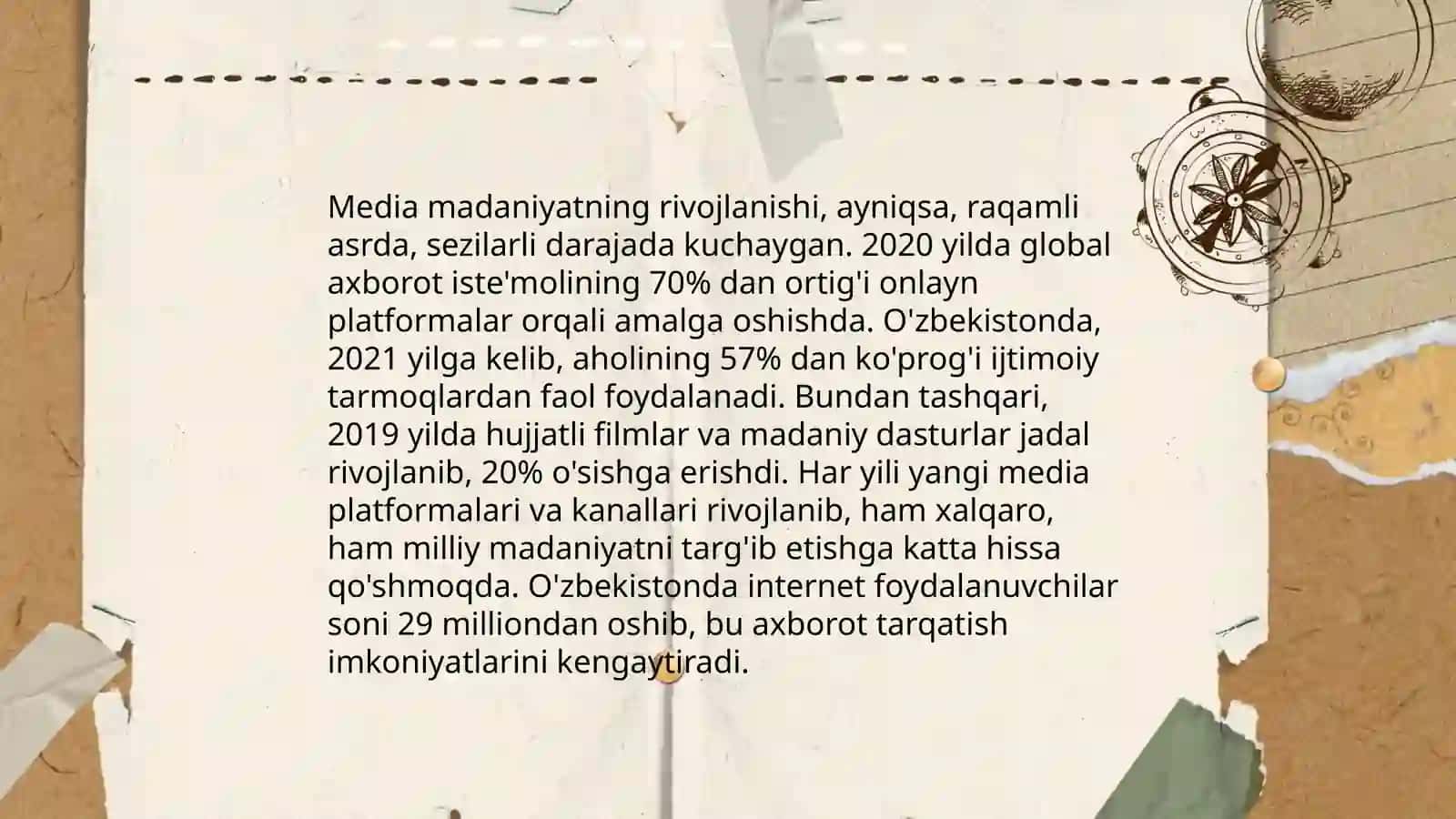 Axborot matnlar bilan ishlash va media madaniyat 4
