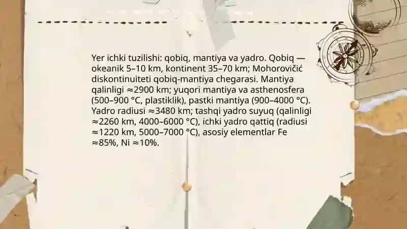 Yer sayyorasi va uning evolyutsiyasi 4