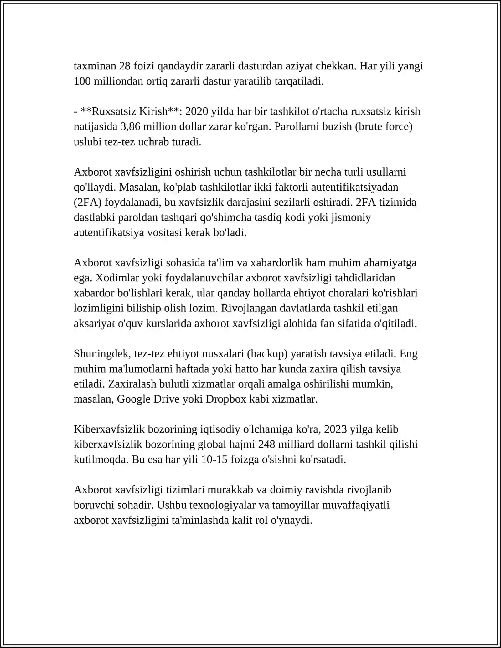 RAQAMLI VA AXBOROT TEXNOLOGIYALARI 4