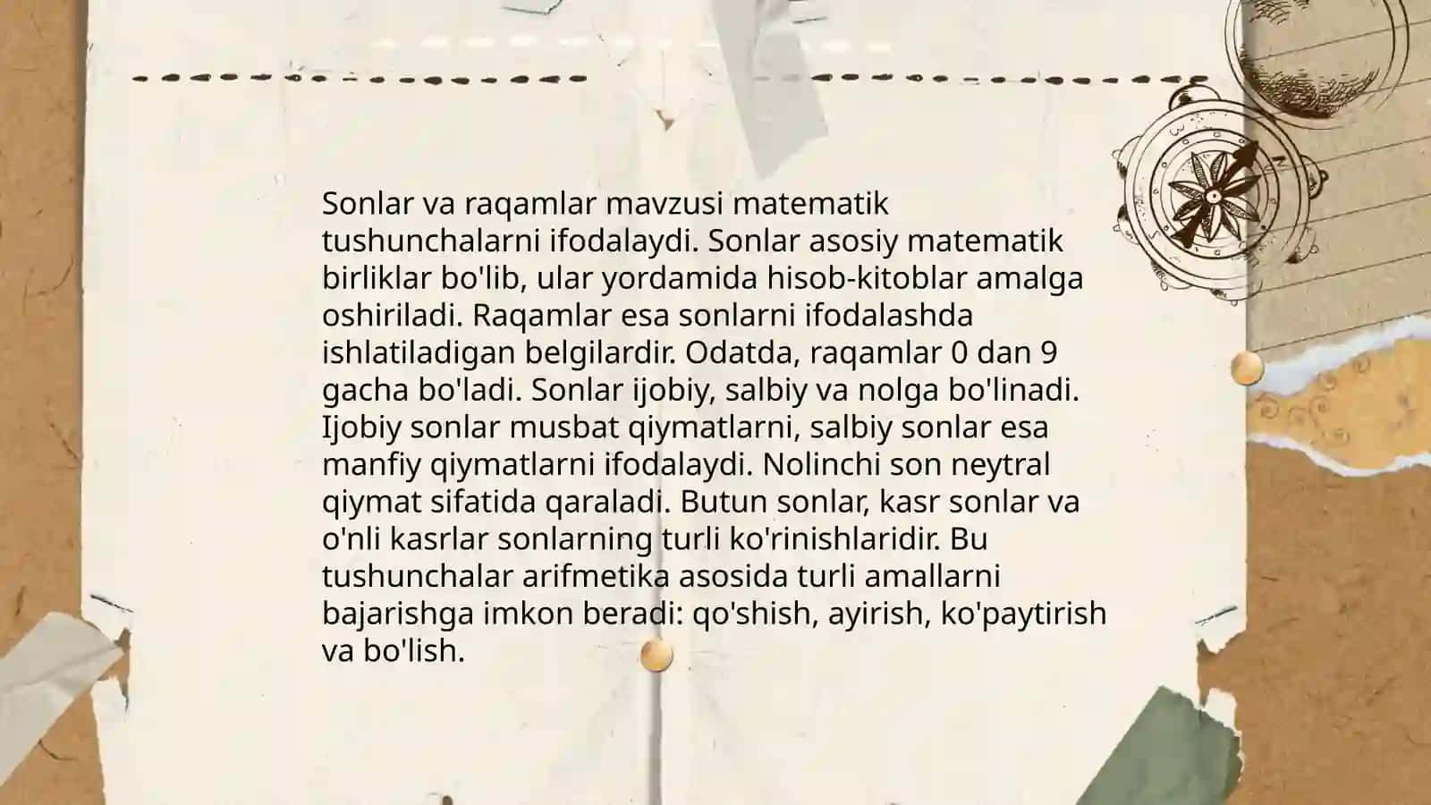 Matematik tushunchalar 4