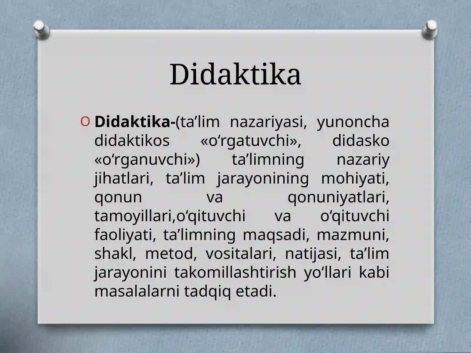 “PEDAGOGIKA” FANINING MAQSAD VA VAZIFALARI 4