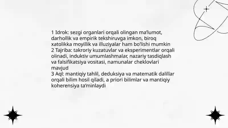 Bilish falsafasi 4