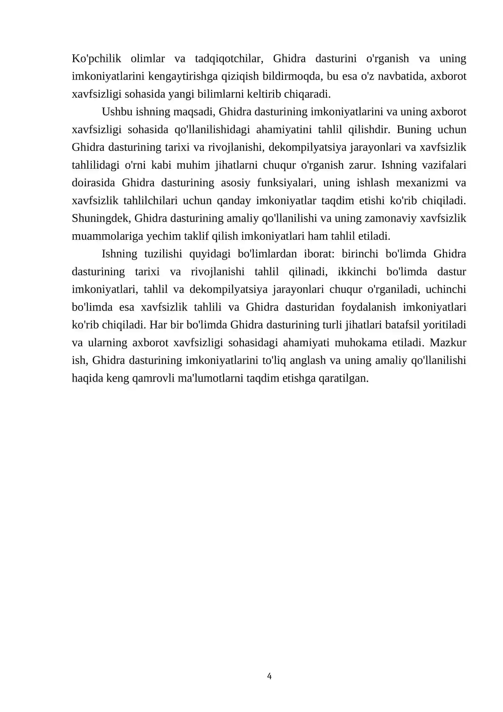 Ghidra dasturi va uning imkoniyatlari 4