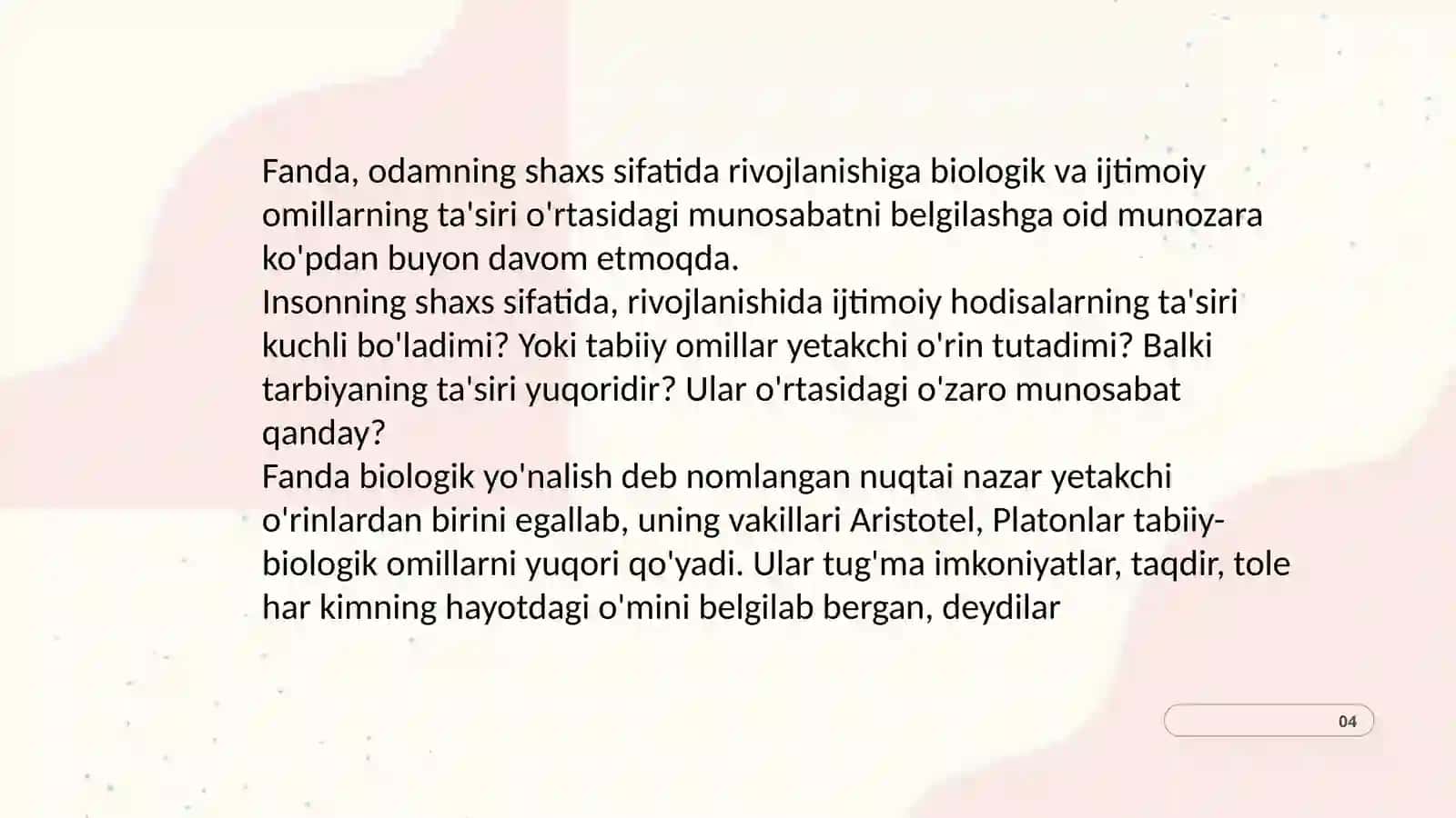 Shaxs rivojlanishining umumiy qonuniyatlari 4