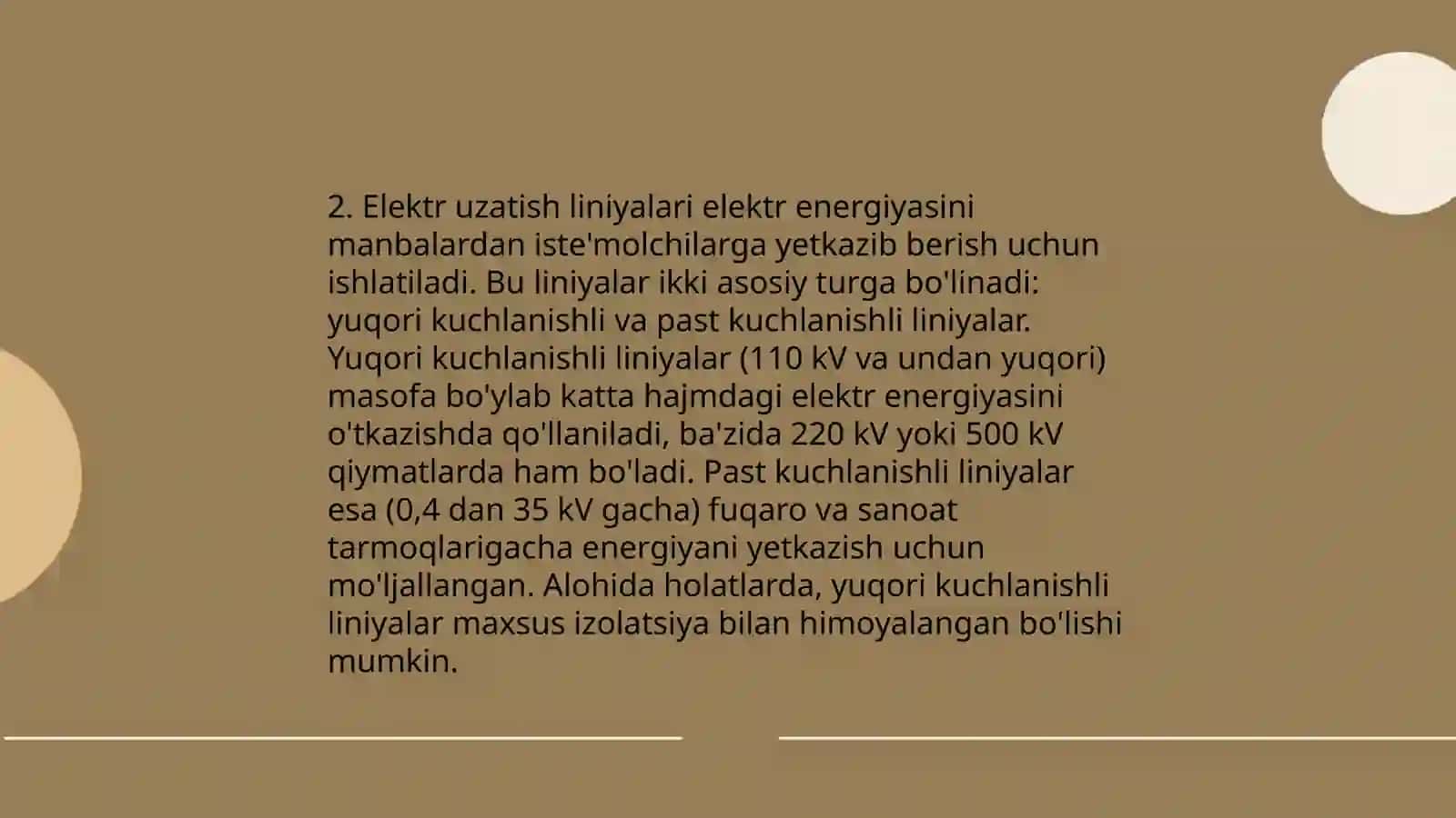 Havo elektr uzatish liniyasining izolyatorlar shodasida izolyatorlar sonini tanlash 4
