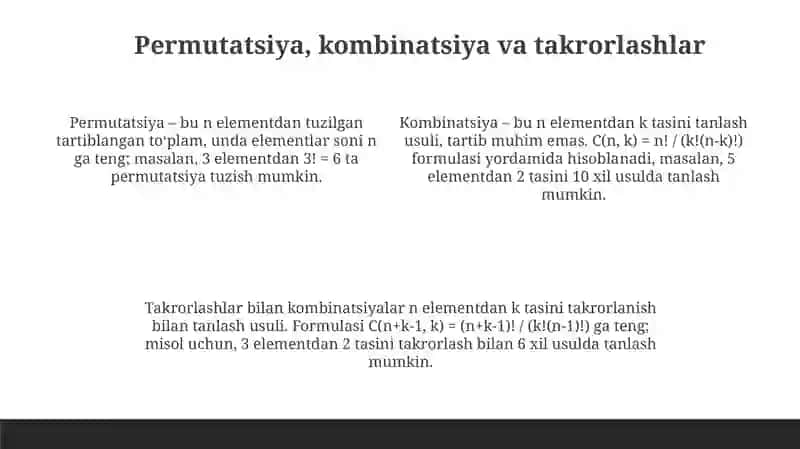 Kombinatorika elementlari 4