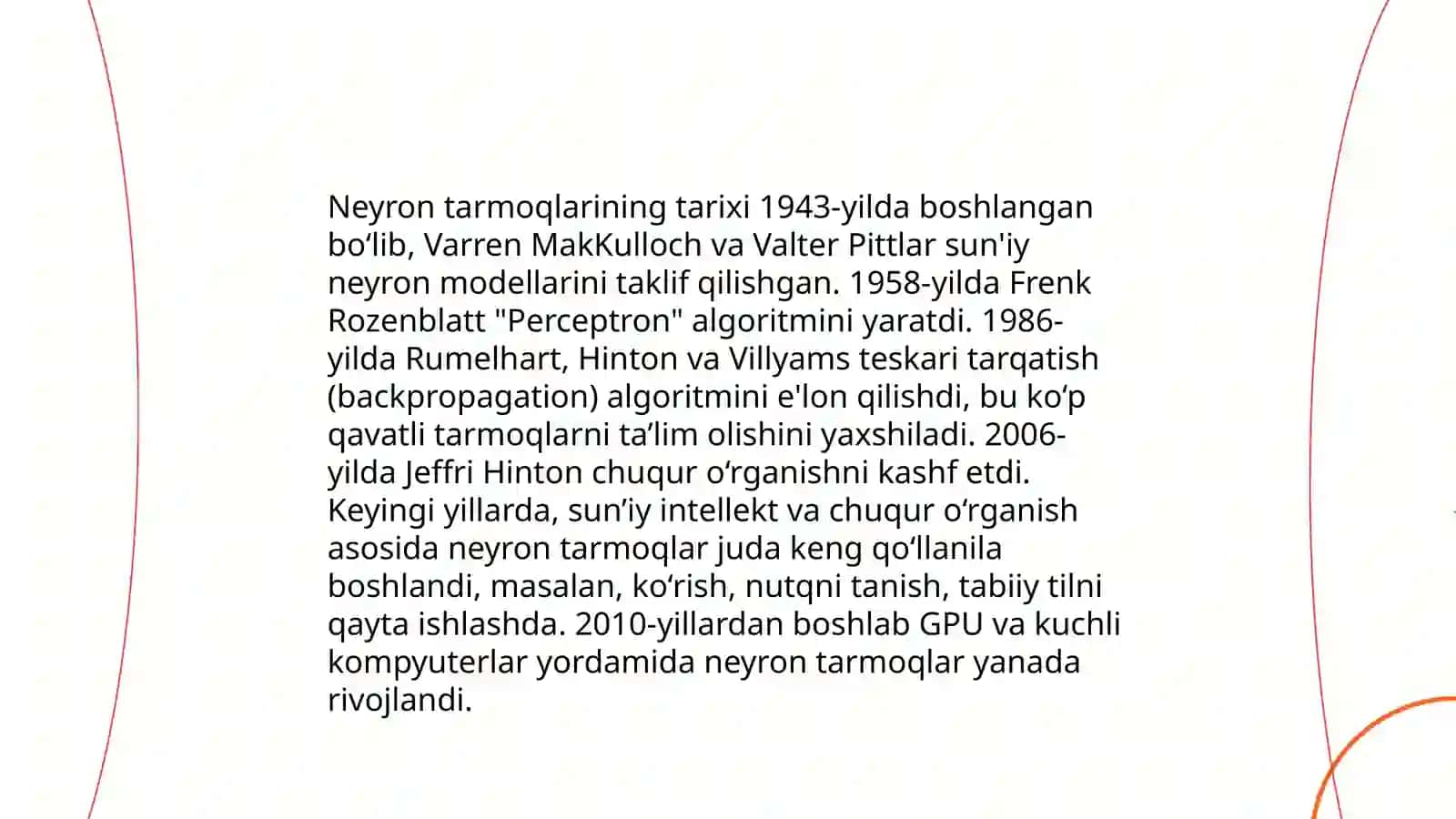 Sun'iy neyron tarmoqlari 4