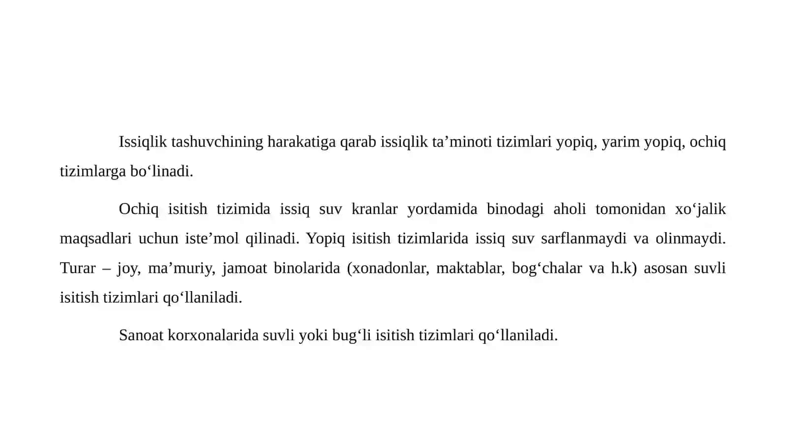 Issiqlik ta'minoti 4
