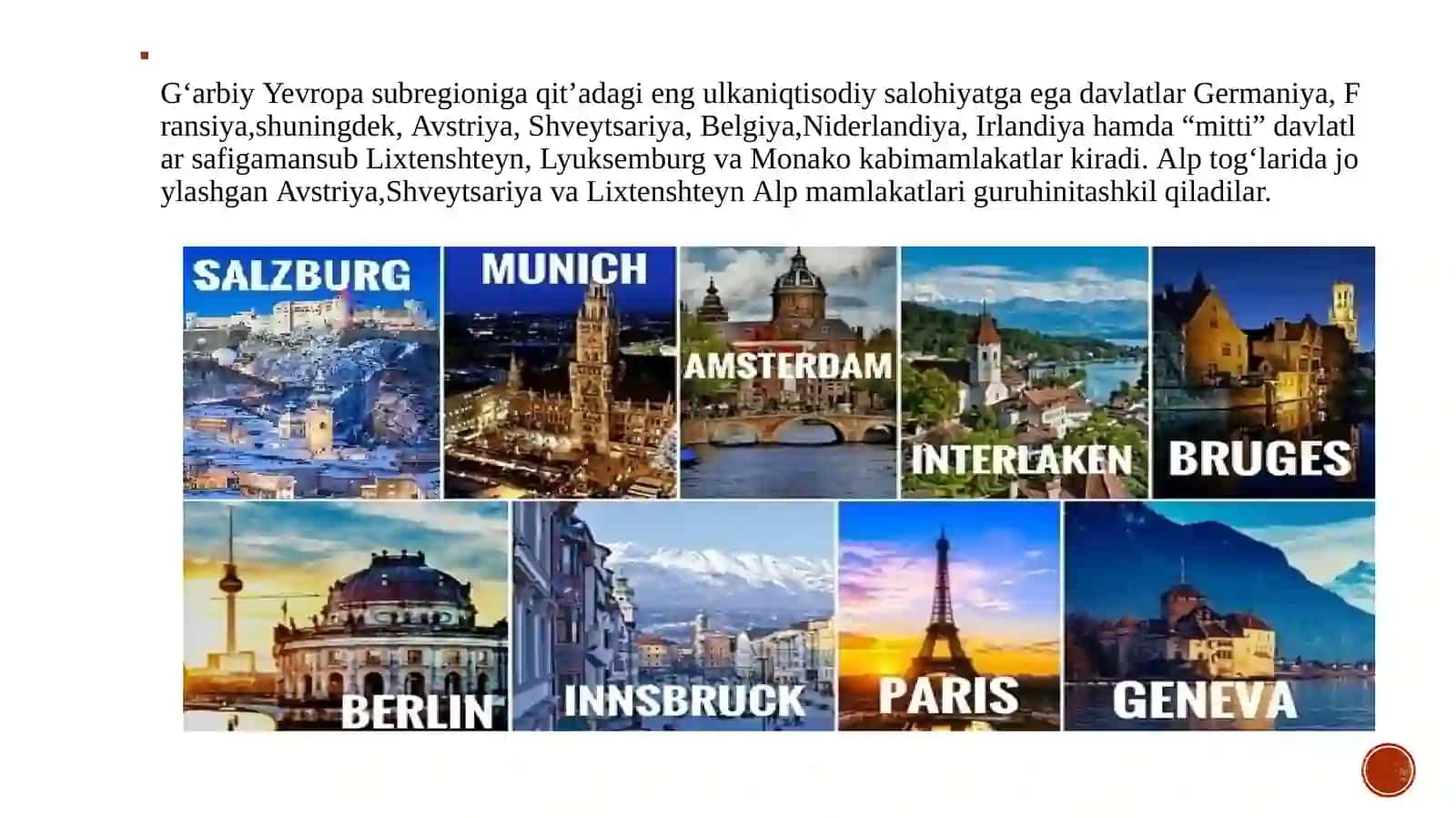 Yevropaning turizm rivojlangan davlatlari 4