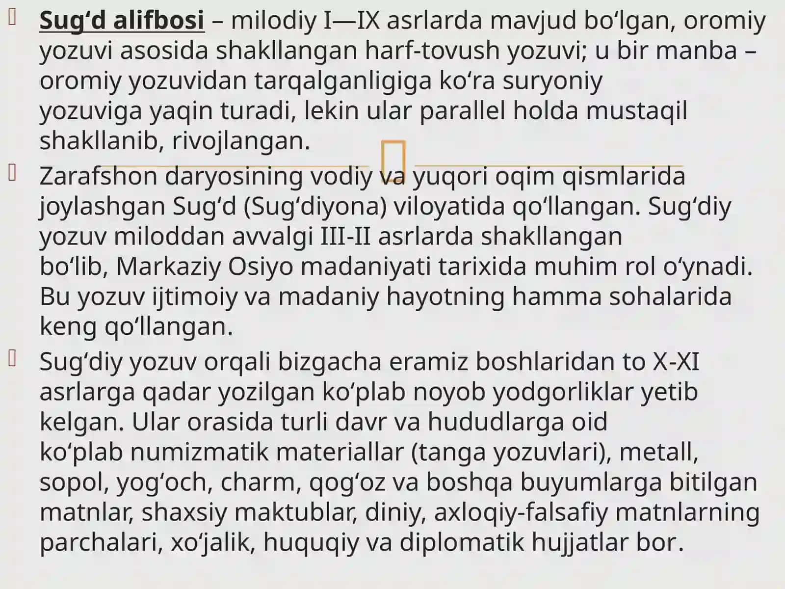 Sug’d tilidagi yozma manbalarda Markaziy Osiyo tarixi 4