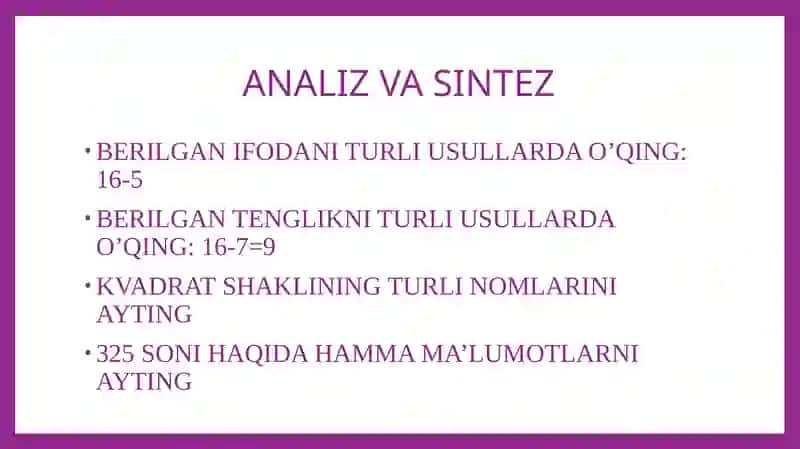 Matematika o‘qitishni tashkil qilish 4