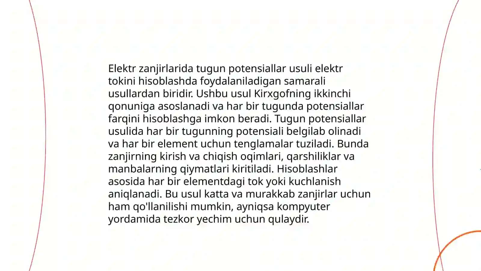 Tugun potensiallar usuli 4