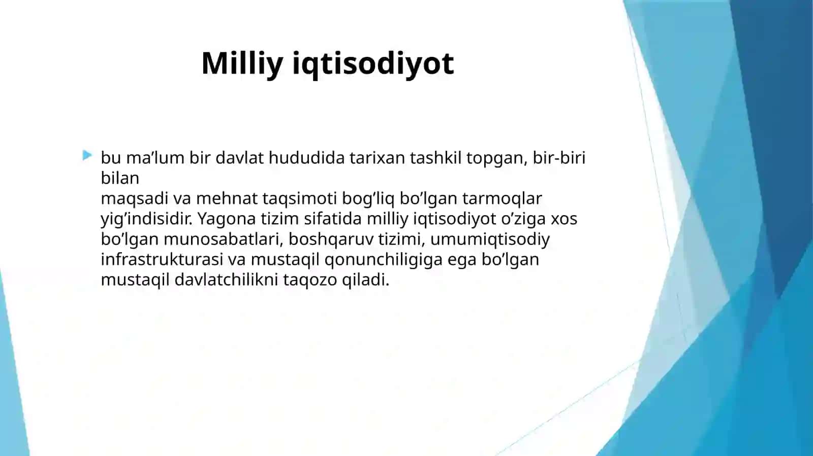 Milliy iqtisodiyot faniga kirish 4