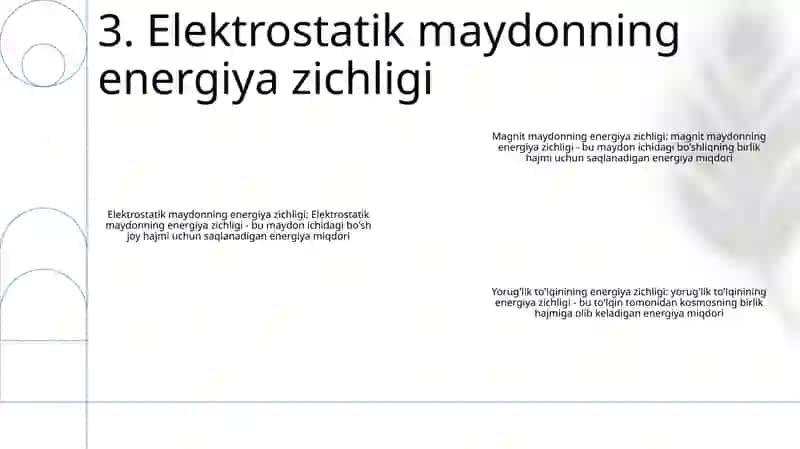 Elektromagnit Maydon Energiyasi 4