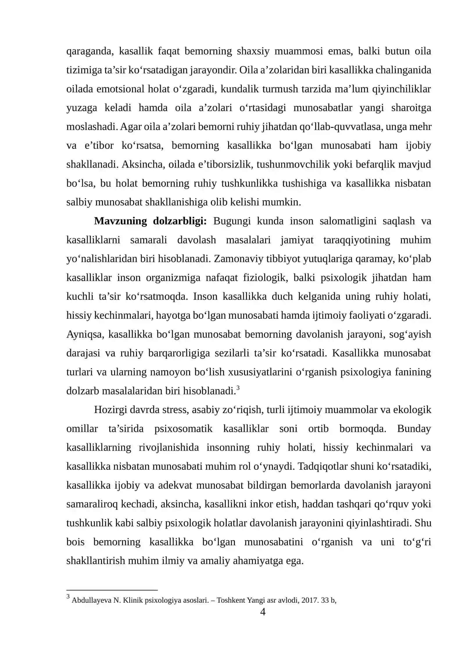Kasallikka munosabat turlari va uning namoyon bo‘lishi 4