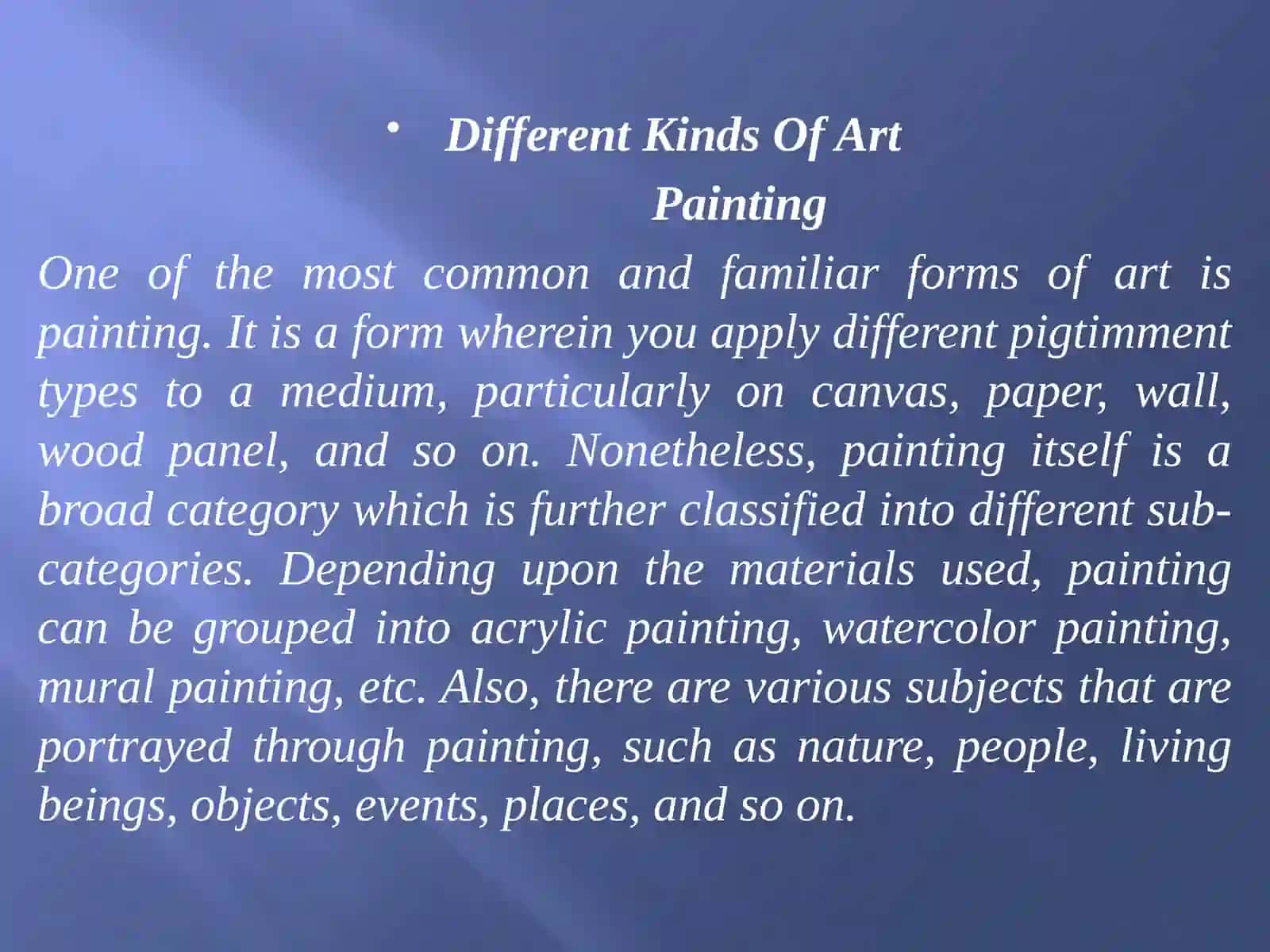 Kinds Of Art 4