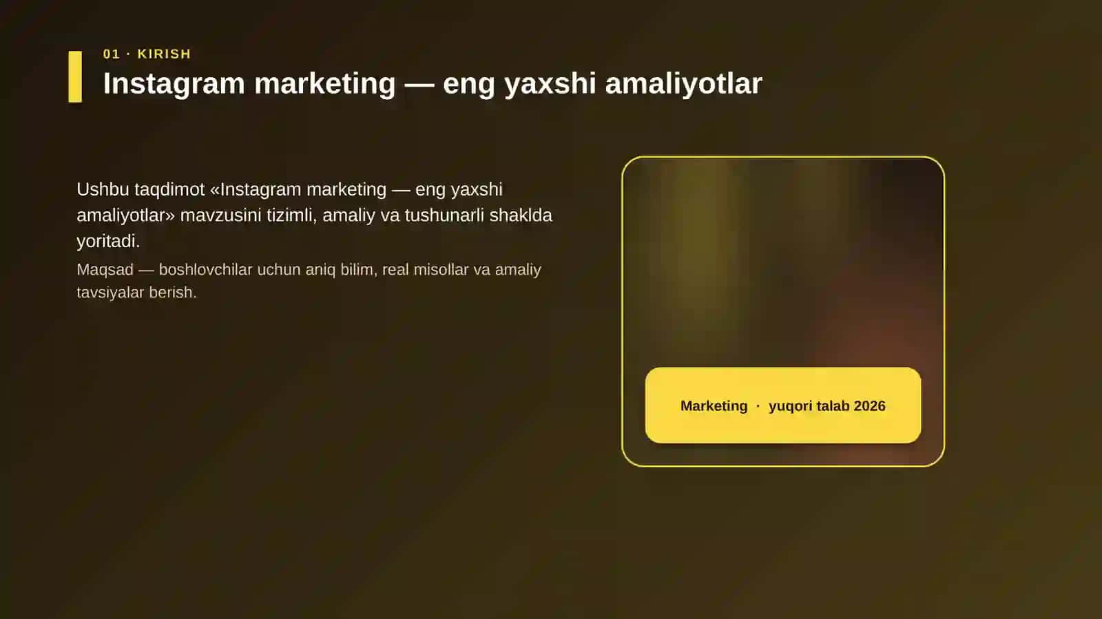 Instagram marketing — eng yaxshi amaliyotlar 4