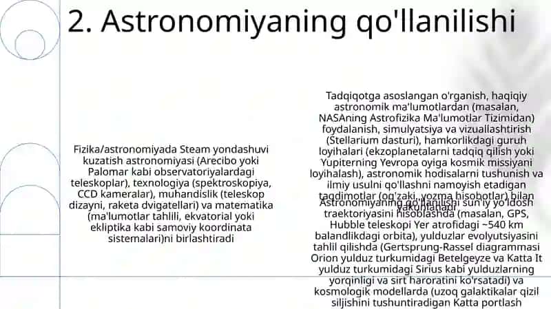 Fizika va astranomiya fanlarini o‘qitishda steam yondashuvdan foydalanish metodikasi 4
