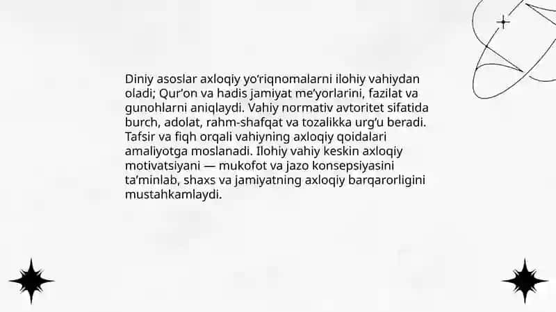 Axloqni kelib chiqishi va asoslanish masalalari 4